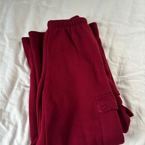 Edikted Red Joggers Comfortable Sweatpants